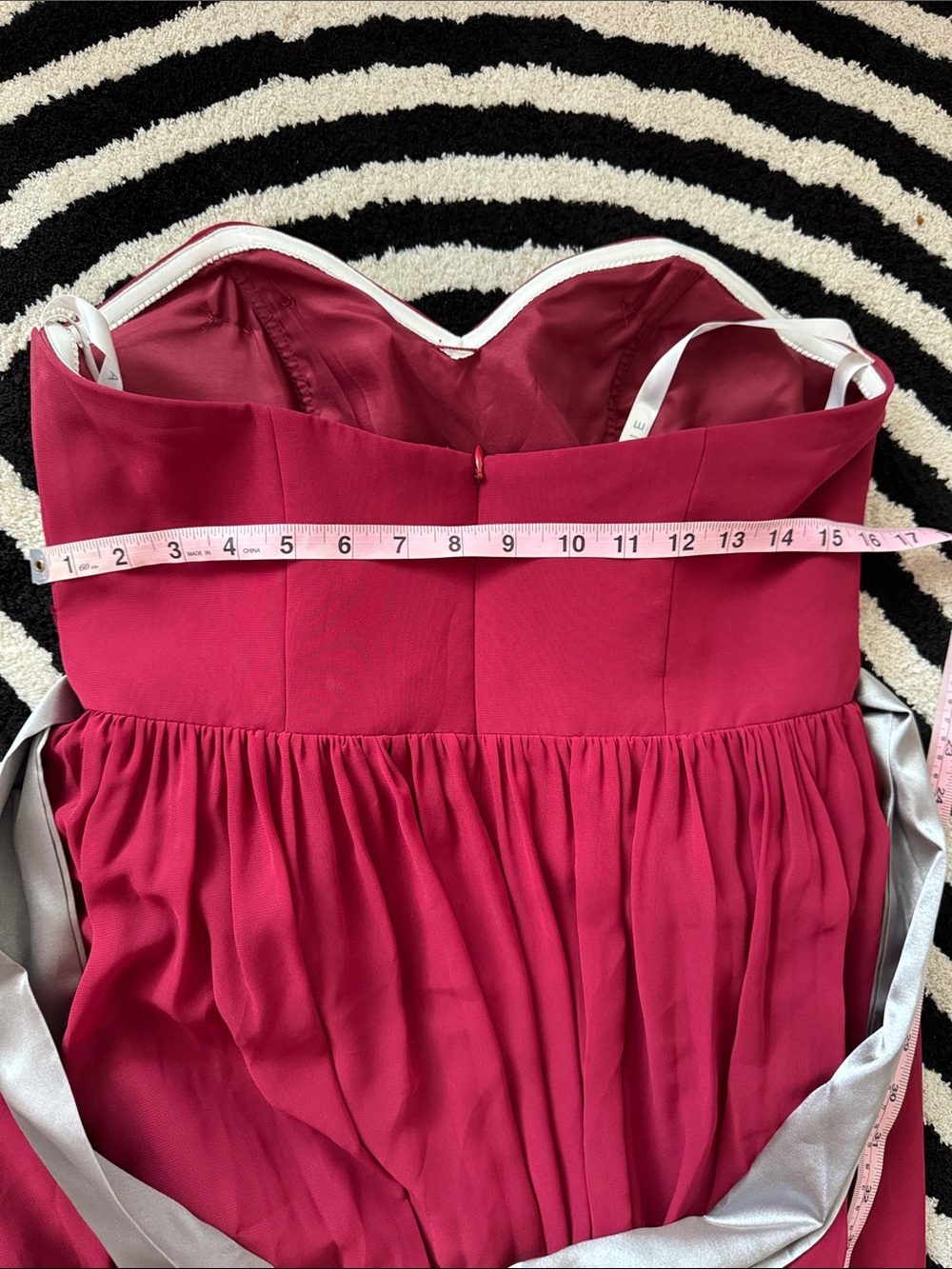 Azazie Raspberry Strapless Formal Gown - Picture 11 of 11